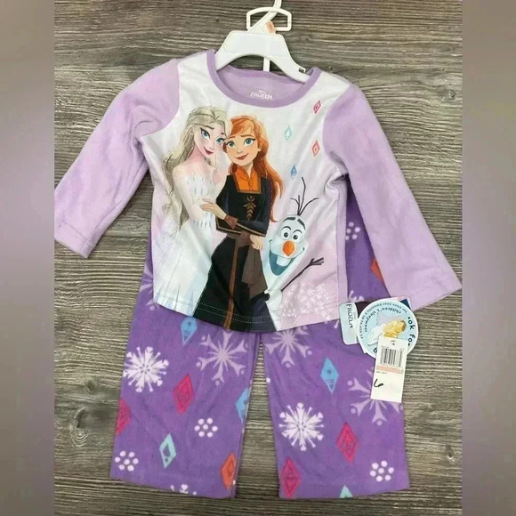 Toddler Girls Frozen Top and Pajama, 2 Piece Set Size 2T NWT - Picture 2 of 4